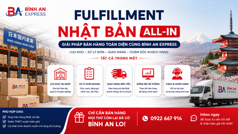 Bán hàng sang Nhật Bản thu COD uy tín, nhanh chóng 2026